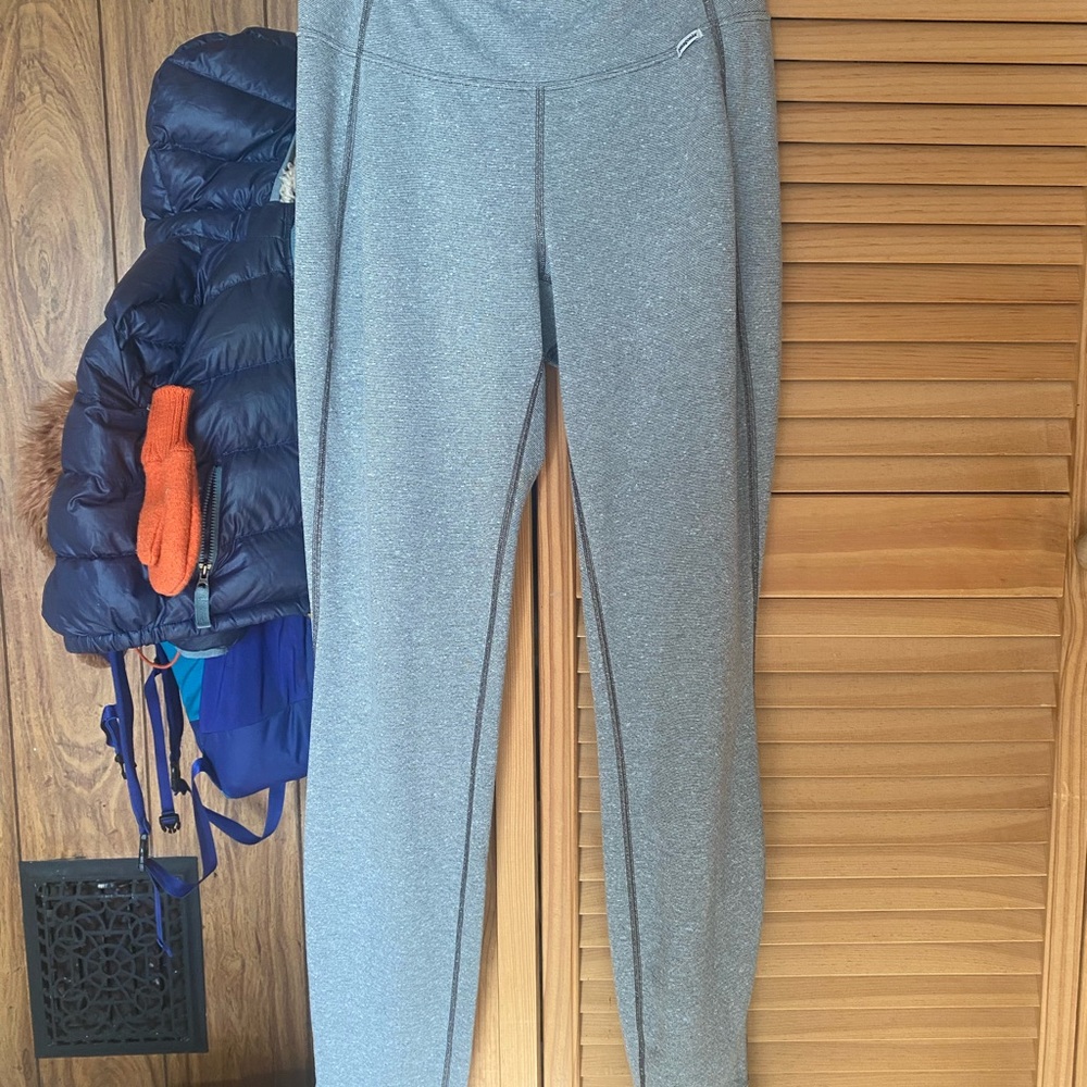 Patagonia Capilene 3 Midweight Bottoms Leggings Base Layer Gray Medium